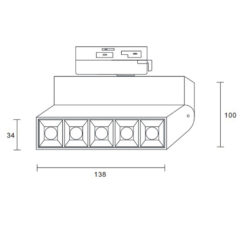 ΦΩΤΙΣΤΙΚΟ ΣΠΟΤ ΡΑΓΑΣ 10W 3000K 1000lm 45° ΜΑΥΡΟ ΜΕ ΤΡΙΦΑΣΙΚΟ ΑΝΤΑΠΤΟΡΑ UNIVERSE – 2-U008709