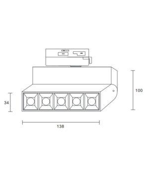 ΦΩΤΙΣΤΙΚΟ ΣΠΟΤ ΡΑΓΑΣ 10W 3000K 1000lm 45° ΜΑΥΡΟ ΜΕ ΤΡΙΦΑΣΙΚΟ ΑΝΤΑΠΤΟΡΑ UNIVERSE – 2-U008709
