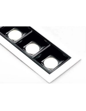 ΦΩΤΙΣΤΙΚΟ ΧΩΝΕΥΤΟ LED 147x45mm 10W 3000K 1000lm 45° AC220-240V ΛΕΥΚΟ ΜΕ ΜΑΥΡΟ ΑΝΑΚΛΑΣΤΗΡΑ UNIVERSE – 2-U008730