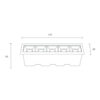 ΦΩΤΙΣΤΙΚΟ ΧΩΝΕΥΤΟ LED 147x45mm 10W 3000K 1000lm 45° AC220-240V ΛΕΥΚΟ ΜΕ ΜΑΥΡΟ ΑΝΑΚΛΑΣΤΗΡΑ UNIVERSE – 2-U008730