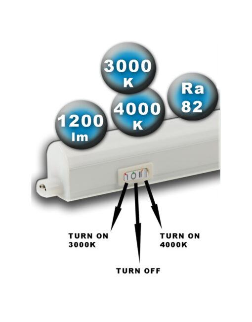 ΦΩΤΙΣΤΙΚΟ LED Τ5 14W 117CM CCT TUNABLE 3000/4000K 230V 1260ml ΜΕ ΚΑΛΩΔΙΟ 1Μ ΚΑΙ ΔΙΑΚΟΠΤΗ UNIVERSE – 2-U008761