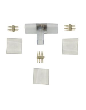 DOME NEON ΣΥΝΔΕΣΜΟΣ T 4ΚΑΛΩΔΙΩΝ ΓΙΑ ΤΑΙΝΙΑ RGB UNIVERSE – 2-U009515