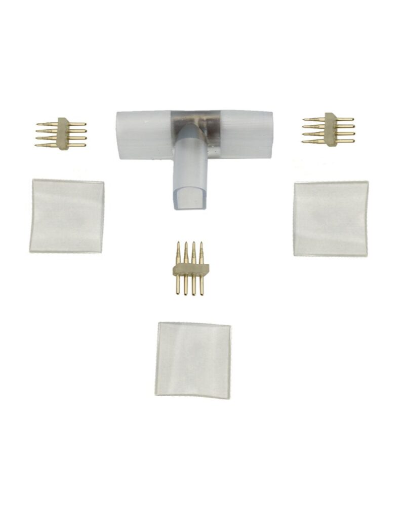 DOME NEON ΣΥΝΔΕΣΜΟΣ T 4ΚΑΛΩΔΙΩΝ ΓΙΑ ΤΑΙΝΙΑ RGB UNIVERSE – 2-U009515