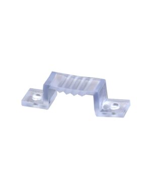 A FLAT CLIPS ΓΙΑ ΤΑΙΝΙΑ LED RGB (10τ) ΔΙΑΦΑΝΟ – 2-U009522