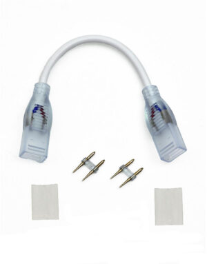 A FLAT ΣΥΝΔΕΣΜΟΣ 2ΚΑΛΩΔΙΩΝ ΓΙΑ TAINIA LED ΜΟΝΟΧΡΩΜΗ UNIVERSE – 2-U009577