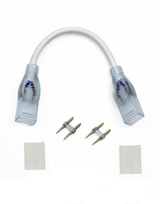 A FLAT ΣΥΝΔΕΣΜΟΣ 2ΚΑΛΩΔΙΩΝ ΓΙΑ TAINIA LED ΜΟΝΟΧΡΩΜΗ UNIVERSE – 2-U009577