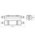 ΦΩΤΙΣΤΙΚΟ ΣΚΑΦΑΚΙ LED 22W 60CM 5000K 230V 2400LM PC ΣΤΕΓΑΝΟ ΙP65 UNIVERSE – 2-U009959