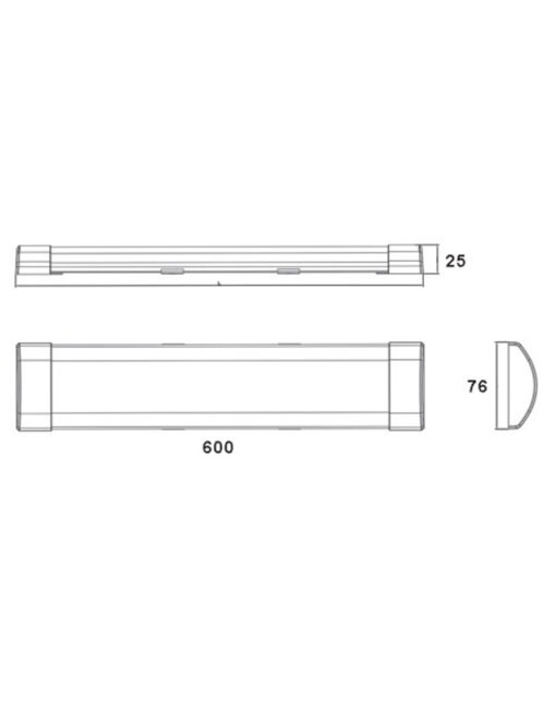 ΦΩΤΙΣΤΙΚΟ ΣΚΑΦΑΚΙ LED 36W 120CM 4000K 230V 3600LM PC UNIVERSE – 2-U009997