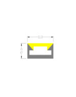FLAT NEON FLEX LED TAINIA 11W 3000K 24V 1000lm 220° IP65 DIMMABLE 5M UNIVERSE – 2-U011259