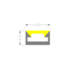 FLAT NEON FLEX LED TAINIA 11W 4000K 24V 1000lm 220° IP65 DIMMABLE 5M UNIVERSE – 2-U011266