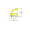 CORNER NEON FLEX LED TAINIA 11W 4000K 24V 1000lm 220° IP65 DIMMABLE 5M UNIVERSE – 2-U011488
