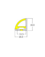 CORNER NEON FLEX LED TAINIA 11W 4000K 24V 1000lm 220° IP65 DIMMABLE 5M UNIVERSE – 2-U011488