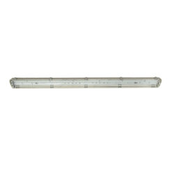 ΦΩΤΙΣΤΙΚΟ ΣΚΑΦΑΚΙ PC ΣΤΕΓΑΝΟ ΙΡ65 120CM ΓΙΑ ΛΑΜΠΕΣ LED Τ8 2X18W UNIVERSE – 2-U011600