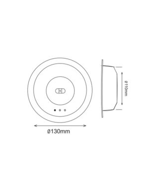ΦΩΤΙΣΤΙΚΟ ΧΩΝΕΥΤΟ/ΕΞΩΤΕΡΙΚΟ LED SMD Φ130ΜΜ 3W 6500Κ 230V ΕΠΑΝΑΦΟΡΤΙΖΟΜΕΝΟ ΜΕ ΜΠΑΤΑΡΙΑ Li-ion ΜΗ ΣΥΝΕΧΟΥΣ ΛΕΙΤΟΥΡΓΙΑΣ UNIVERSE – 2-U011877