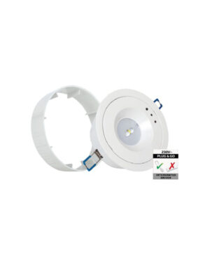 ΦΩΤΙΣΤΙΚΟ ΧΩΝΕΥΤΟ/ΕΞΩΤΕΡΙΚΟ LED SMD Φ130ΜΜ 3W 6500Κ 230V ΕΠΑΝΑΦΟΡΤΙΖΟΜΕΝΟ ΜΕ ΜΠΑΤΑΡΙΑ Li-ion –ΜΗ ΣΥΝΕΧΟΥΣ ΛΕΙΤΟΥΡΓΙΑΣ UNIVERSE – 2-U011877