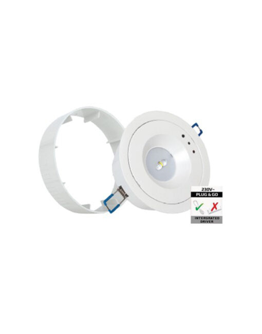 ΦΩΤΙΣΤΙΚΟ ΧΩΝΕΥΤΟ/ΕΞΩΤΕΡΙΚΟ LED SMD Φ130ΜΜ 3W 6500Κ 230V ΕΠΑΝΑΦΟΡΤΙΖΟΜΕΝΟ ΜΕ ΜΠΑΤΑΡΙΑ Li-ion –ΜΗ ΣΥΝΕΧΟΥΣ ΛΕΙΤΟΥΡΓΙΑΣ UNIVERSE – 2-U011877