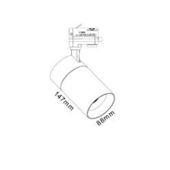 ΦΩΤΙΣΤΙΚΟ ΣΠΟΤ ΡΑΓΑΣ 3Φ 30W CCT TUNΕABLE 3000/4000/5000K 2850lm 36° ΛΕΥΚΟ DIMMABLE TRIAC UNIVERSE – 2-U011891