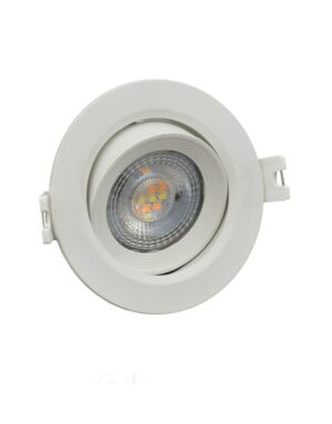 ΣΠΟΤ LED  ΧΩΝΕΥΤΟ Φ95 Η52mm 7W CCT TUNABLE 3000/4000/6000K 600lm 38° 220-240V ΠΛΑΣΤΙΚΟ ΛΕΥΚΟ UNIVERSE – 2-U011938