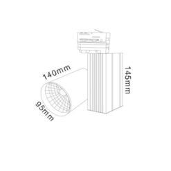 ΦΩΤΙΣΤΙΚΟ ΣΠΟΤ ΡΑΓΑΣ 3Φ 30W CCT TUNΕABLE 2700/4000/6000K 2850lm 36° ΛΕΥΚΟ UNIVERSE – 2-U013079