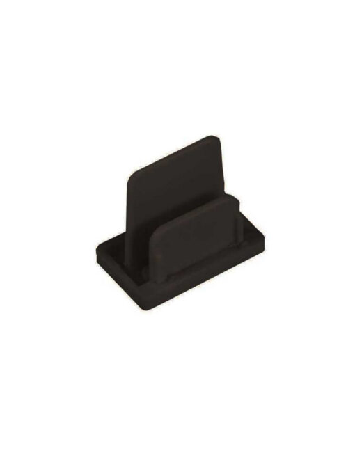 ΤΕΡΜΑΤΙΚΗ ΤΑΠΑ ΓΙΑ ΡΑΓΑ ΜΟΝΟΦΑΣΙΚΗ ΤΕΤΡΑΓΩΝΗ 2 ΚΑΛΩΔΙΩΝ ΜΑΥΡΗ UNIVERSE – 2-U013161