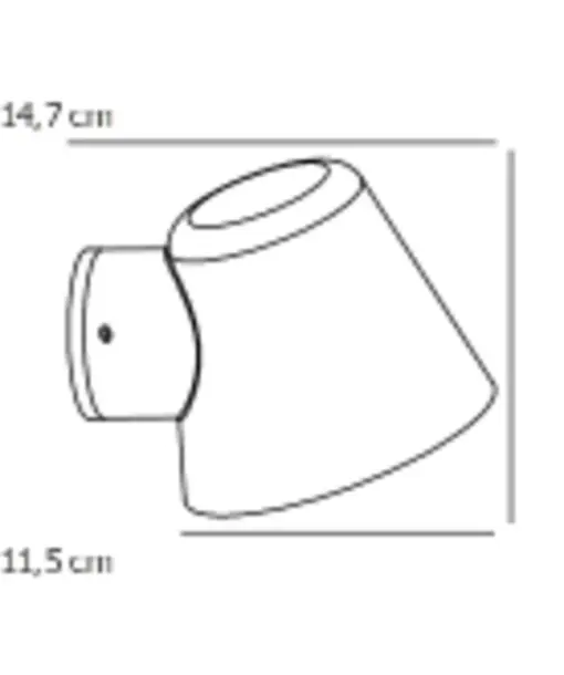 Aleria | Wall light | Galvanized – 1-NR2019131031