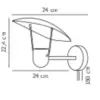 Fabiola | Wall light | Black – 1-NR2220231003