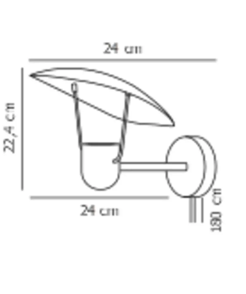 Fabiola | Wall light | Black – 1-NR2220231003