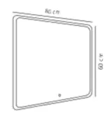 Dovina 60×80 | Wall light | Clear – 1-NR2310271000