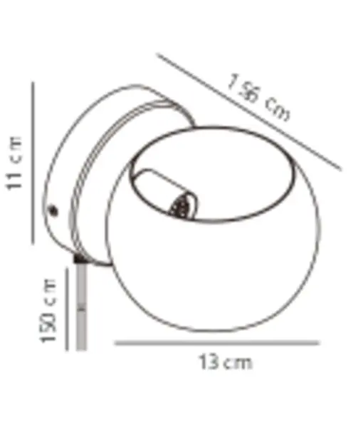 Belir | Wall light | Black – 1-NR2312201003