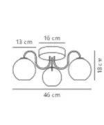 Franca | Ceiling light | Brass – 1-NR2312506035
