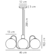 Franca | Pendant | Brass – 1-NR2312543035