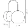 Franca | Wall light | Brass – 1-NR2312561035