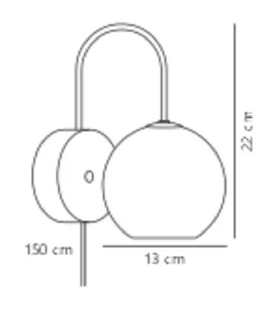Franca | Wall light | Brass – 1-NR2312561035