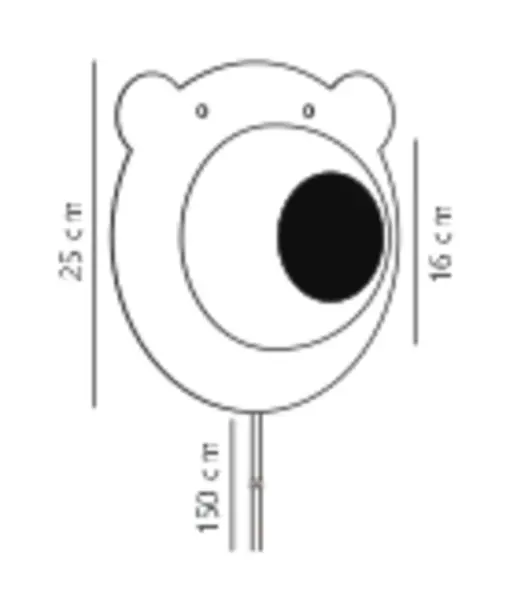 Bruna Bear | Wall light | Brown – 1-NR2312951018