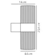 Kyklop Ripple | Wall light | Black – 1-NR2318051003