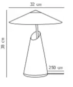 Taido | Table lamp | Chrome – 1-NR2320375033