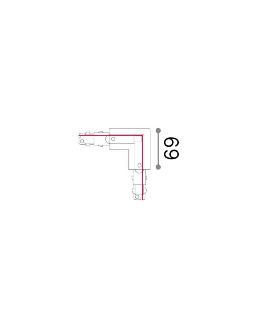 LINK 3-PHASE T.LESS L-CONN LEFT DALI 1-10V WH – 1-ID246604