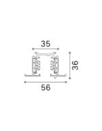LINK 3-PHASE TRIM PROFILE 2000 mm DALI 1-10V WH – 1-ID246895