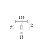 EGO TRACK SINGLE 03W 3000K ON-OFF BK – 1-ID257617