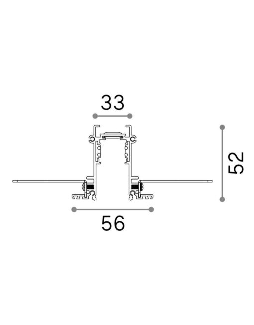 EGO PROFILE RECESSED 1000 mm BK – 1-ID258171