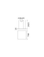 ORACLE SLIM SP D070 SQUARE 3000K ON-OFF BK – 1-ID259185