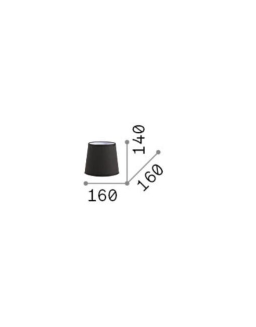 SET UP PARALUME CONO D16 BIANCO – 1-ID260341