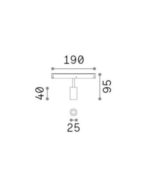 EGO TRACK SINGLE 03W 3000K ON-OFF WH – 1-ID282978