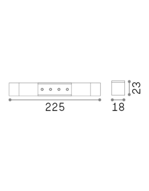 EGO SUSPENSION SURFACE LINEAR CONNECTOR ON-OFF WH – 1-ID285993