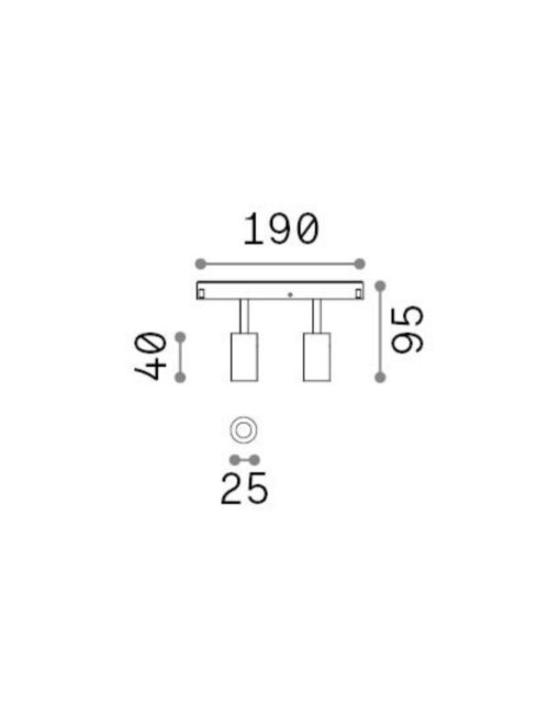 EGO TRACK DOUBLE 05W 3000K DALI WH – 1-ID286341
