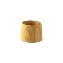 RIBBONED SHADE E27 o215*160*o190 YELLOW – 1-FR2P0616