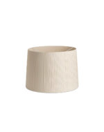 RIBBONED SHADE E27 o500*350*o450 BEIGE + DIFFUSER – 1-FR2P0645