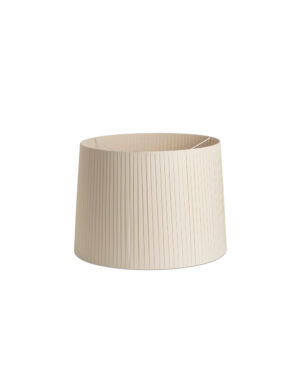 RIBBONED SHADE E27 o500*350*o450 BEIGE + DIFFUSER – 1-FR2P0645
