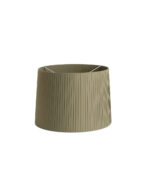 RIBBONED SHADE E27 o500*350*o450 GREEN + DIFFUSER – 1-FR2P0647
