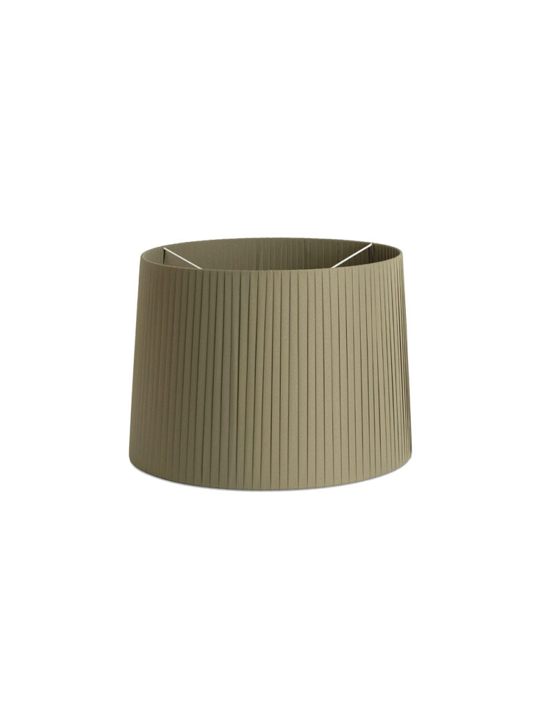 RIBBONED SHADE E27 o500*350*o450 GREEN + DIFFUSER – 1-FR2P0647